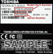 Toshiba Serial Number